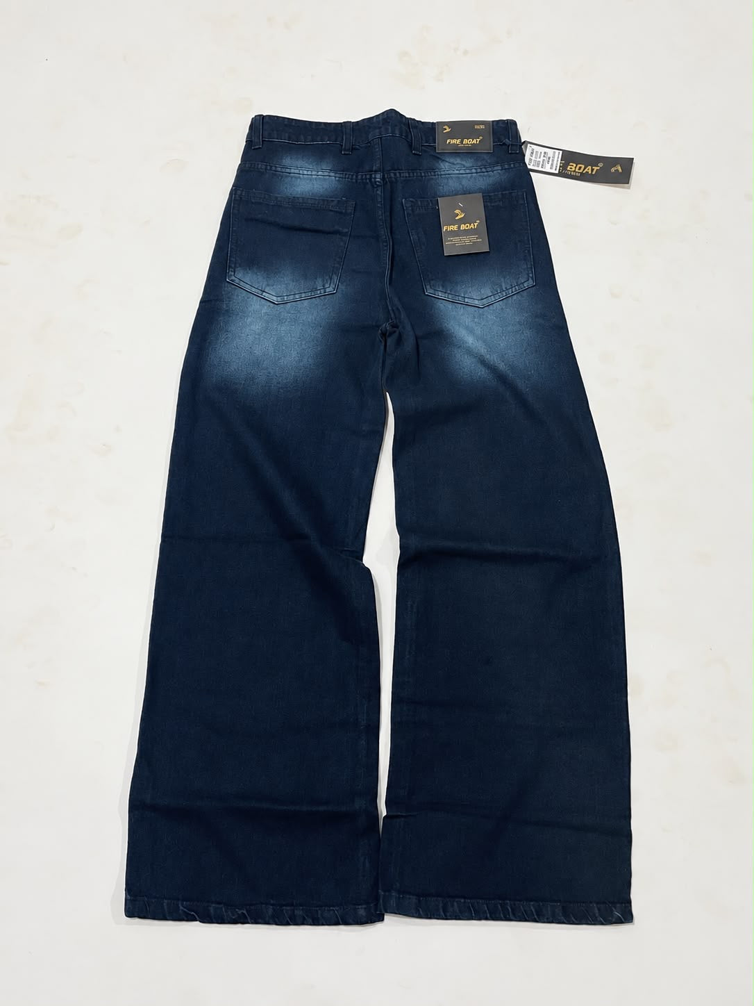 Classic Dark Wash Wide-Leg Jeans