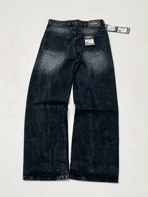 Dark Wash Wide-Leg Jeans